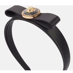 Versace Medusa bow-detail satin headband